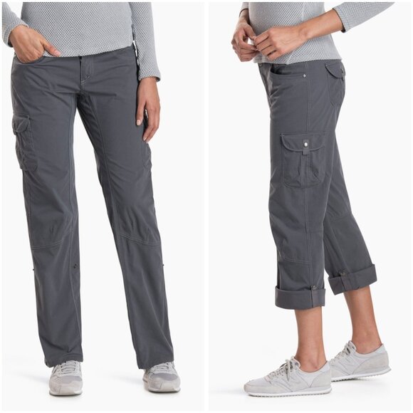 Kuhl Pants - Kuhl Women's Splash Roll Up Pants in Shadow Gray Size 8